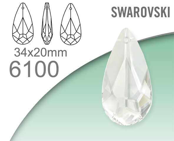 Swarovski 6100 Teardrop pendant 34x20mm