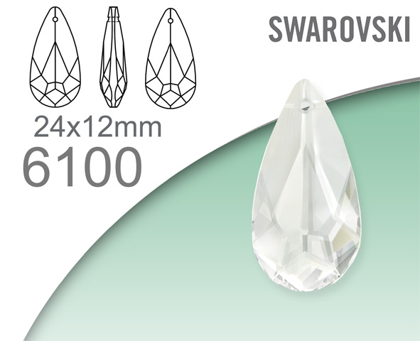 Swarovski 6100 Teardrop pendant 24x12mm