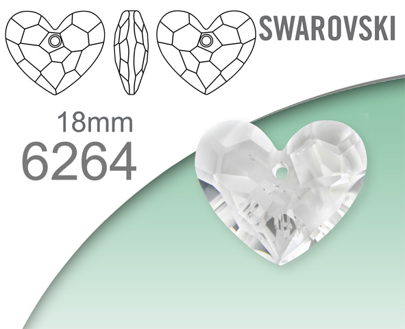 Swarovski 6264 Truly in Love Heart 18mm