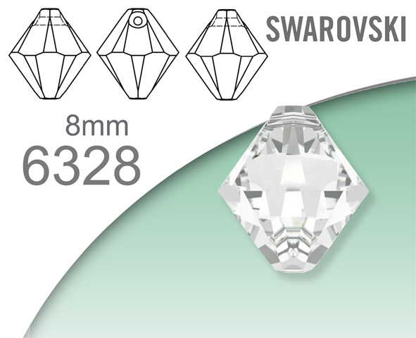 Swarovski 6328 XILION Bicone Pendant 8mm