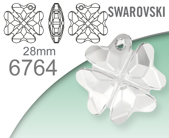 Swarovski 6764 Clover pendant 28mm