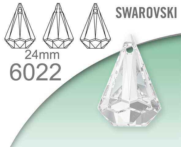 Swarovski 6022 XIRIUS Raindrop pendant 24mm