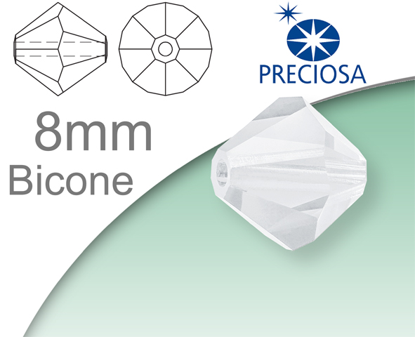 Preciosa Bicone 8mm (sluníčka)