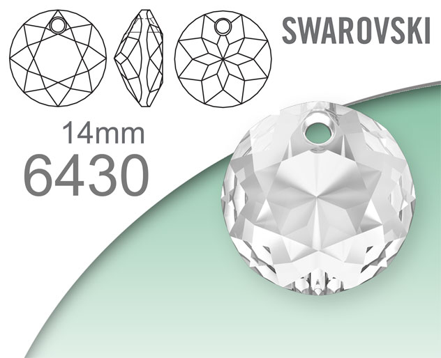 Swarovski 6430 Classic Cut Pendant 14mm