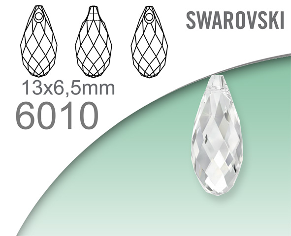 Swarovski 6010 Briolette pendant 13x6,5mm