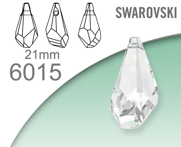 Swarovski 6015 Polygon Drop 21mm