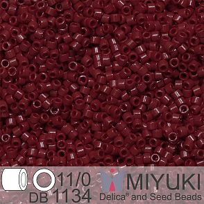 Korálky Miyuki Delica 11/0. Barva Op Currant DB1134. Balení 5g