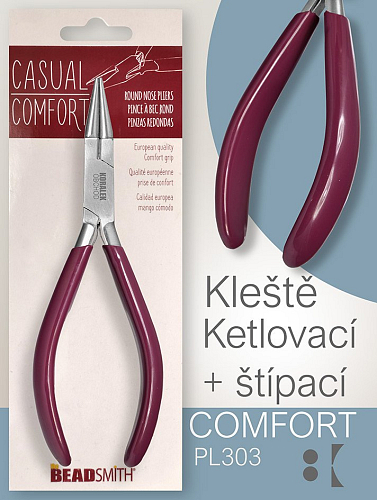 Kleště COMFORT PL303 KETLOVACÍ + ŠTÍPACÍ ergonomická rukojeť. 155x55mm