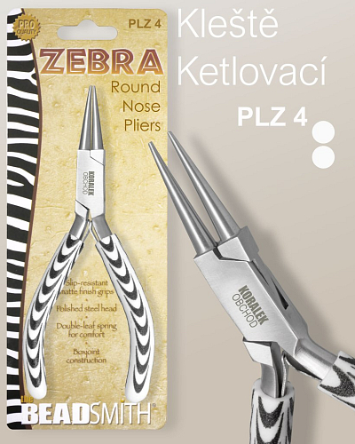 Kleště bižuterní Ketlovací.  Ozn. PLZ 4 ZEBRA.  Velikost kleští 140x55mm