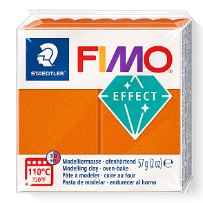 FIMO® effect 8010 Metallic barva METALICKÁ ORANŽOVÁ č.41 balení  57g