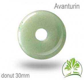 Avanturín donut-o pr. 30mm tl.4,5mm.