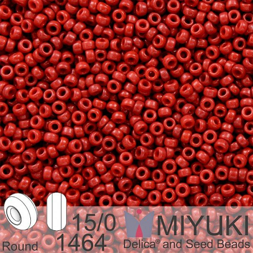 Korálky Miyuki Round 15/0. Barva 1464 Dyed Op Maroon. Balení 5g.