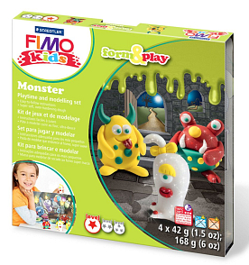 Sada Fimo kids Form & Play Příšerky