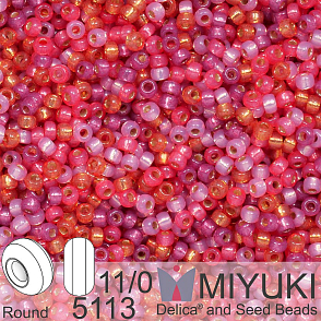 Korálky Miyuki Round 11/0. Barva Warm Heart Mix 5113 Balení 5g.