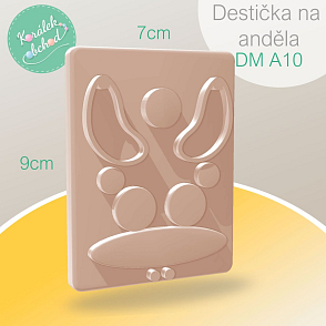 Destička (šablona) na výrobu drátěného anděla DM A10. Rozměr destičky 9x7cm. Materiál plast. Možnost stažení STL zdarma.