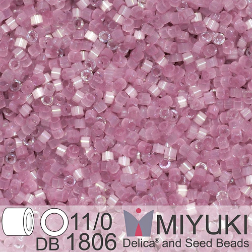 Korálky Miyuki Delica 11/0. Barva Dyed Orchid Silk Satin DB1806. Balení 5g.